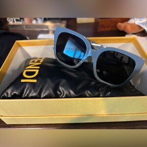 Fendi Gray Sunglasses